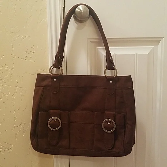 Brand new chocolate suede Roxy purse - Picture 1 of 3